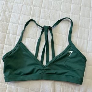 GymShark Minimal Sports Bra Green Size S